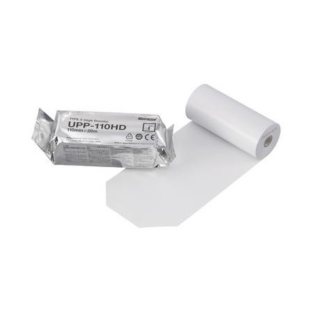 Papier compatible sony upp-110hd pour imprimante vidéo - papier n&b haute densité pour échographes