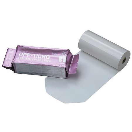 Sony upp-110hg kompatibles videodruckerpapier - hochglänzendes s/w-papier für ultraschallscanner